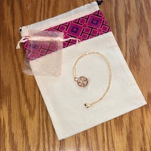 ✨ NEW Tory Burch Gold Charm Necklace with Chain!